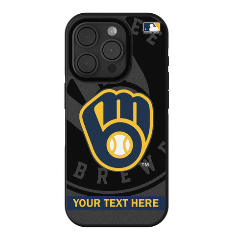 Milwaukee Brewers Personalized Tilt Bump Phone Case for Apple iPhone