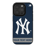 New York Yankees Personalized Stripe Bump Phone Case for Apple iPhone