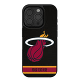 Miami Heat Personalized Stripe Bump Phone Case for Apple iPhone-0