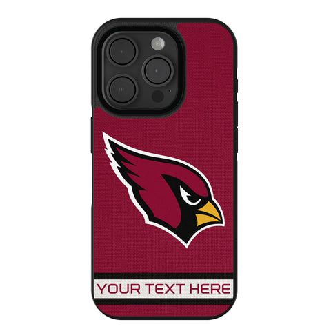 Arizona Cardinals Personalized Stripe Bump Phone Case for Apple iPhone