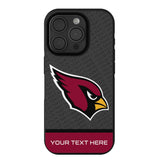 Arizona Cardinals Personalized EndZone Plus Bump Phone Case for Apple iPhone