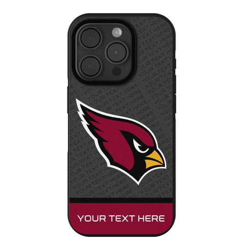 Arizona Cardinals Personalized EndZone Plus Bump Phone Case for Apple iPhone