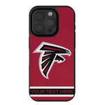 Atlanta Falcons Personalized Stripe Bump Phone Case for Apple iPhone