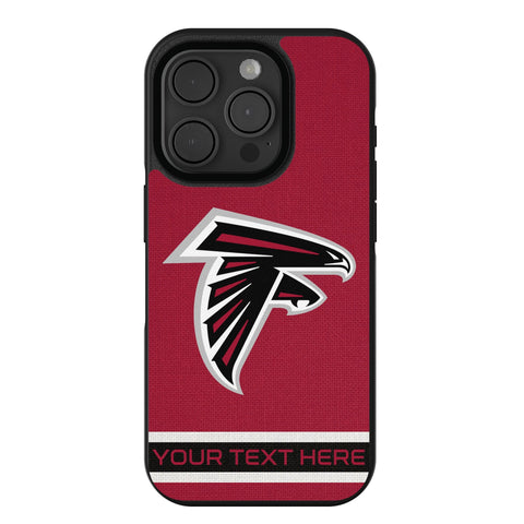 Atlanta Falcons Personalized Stripe Bump Phone Case for Apple iPhone