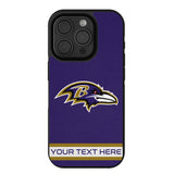 Baltimore Ravens Personalized Stripe Bump Phone Case for Apple iPhone