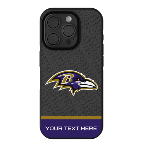 Baltimore Ravens Personalized EndZone Plus Bump Phone Case for Apple iPhone