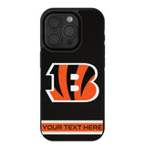 Cincinnati Bengals Personalized Stripe Bump Phone Case for Apple iPhone