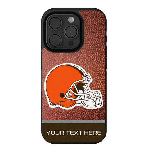 Cleveland Browns Personalized Football Bump Phone Case for Apple iPhone