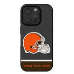 Cleveland Browns Personalized EndZone Plus Bump Phone Case for Apple iPhone