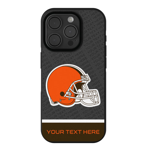 Cleveland Browns Personalized EndZone Plus Bump Phone Case for Apple iPhone