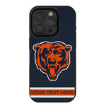 Chicago Bears Personalized Stripe Bump Phone Case for Apple iPhone