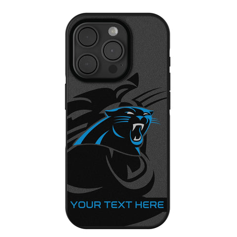Carolina Panthers Personalized Tilt Bump Phone Case for Apple iPhone