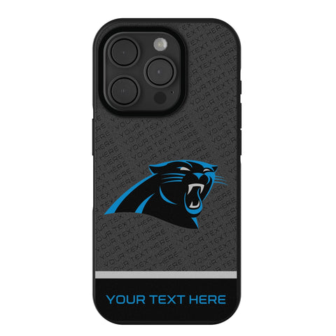 Carolina Panthers Personalized EndZone Plus Bump Phone Case for Apple iPhone