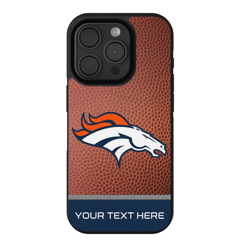 Denver Broncos Personalized Football Bump Phone Case for Apple iPhone