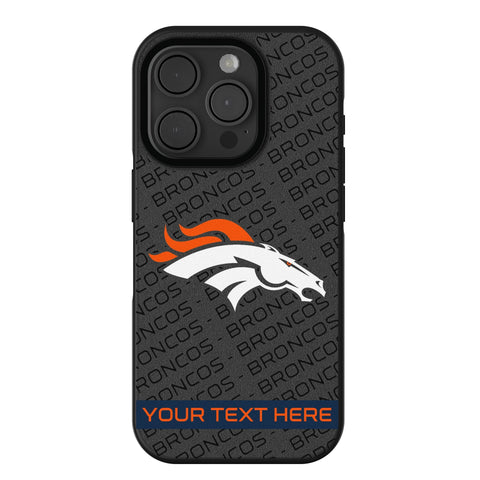 Denver Broncos Personalized Tilt Bump Phone Case for Apple iPhone