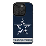 Dallas Cowboys Personalized Stripe Bump Phone Case for Apple iPhone
