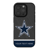 Dallas Cowboys Personalized EndZone Plus Bump Phone Case for Apple iPhone