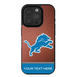 Detroit Lions Personalized Football Bump Phone Case for Apple iPhone