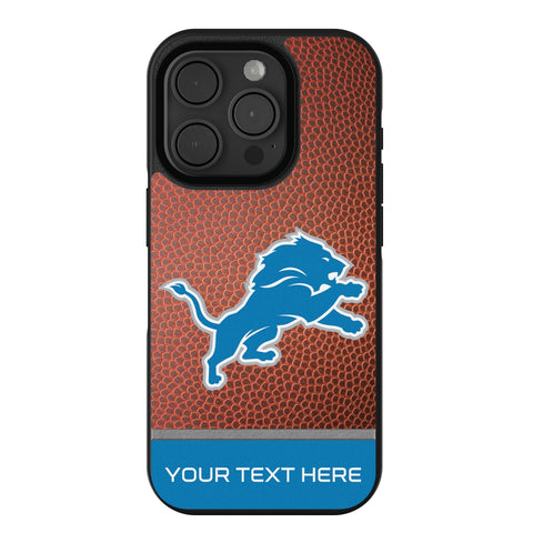 Detroit Lions Personalized Football Bump Phone Case for Apple iPhone