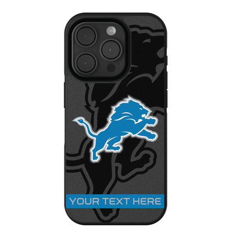 Detroit Lions Personalized Tilt Bump Phone Case for Apple iPhone