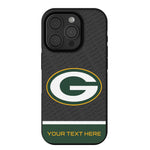 Green Bay Packers Personalized EndZone Plus Bump Phone Case for Apple iPhone