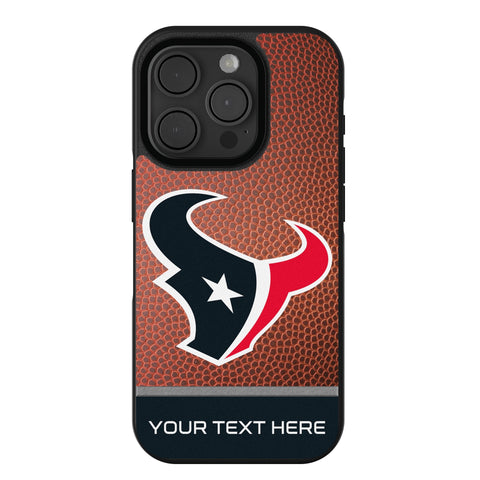 Houston Texans Personalized Football Bump Phone Case for Apple iPhone