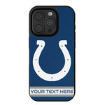 Indianapolis Colts Personalized Stripe Bump Phone Case for Apple iPhone