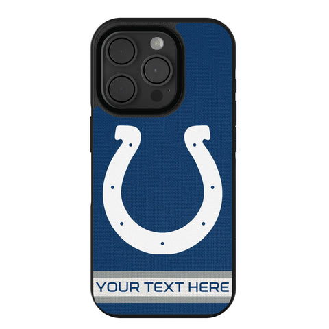 Indianapolis Colts Personalized Stripe Bump Phone Case for Apple iPhone