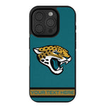 Jacksonville Jaguars Personalized Stripe Bump Phone Case for Apple iPhone