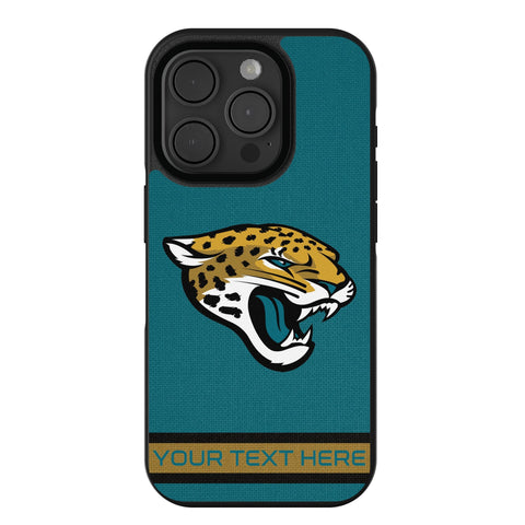 Jacksonville Jaguars Personalized Stripe Bump Phone Case for Apple iPhone