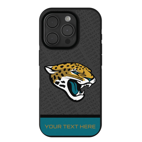 Jacksonville Jaguars Personalized EndZone Plus Bump Phone Case for Apple iPhone