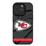 Kansas City Chiefs Personalized Tilt Bump Phone Case for Apple iPhone
