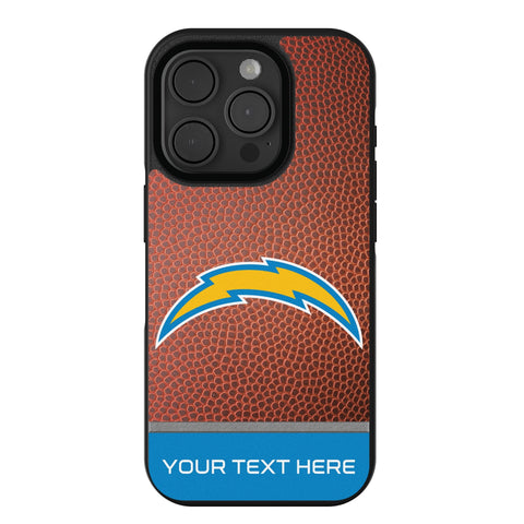 Los Angeles Chargers Personalized Football Bump Phone Case for Apple iPhone
