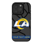 Los Angeles Rams Personalized Tilt Bump Phone Case for Apple iPhone
