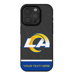 Los Angeles Rams Personalized EndZone Plus Bump Phone Case for Apple iPhone