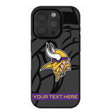 Minnesota Vikings Personalized Tilt Bump Phone Case for Apple iPhone