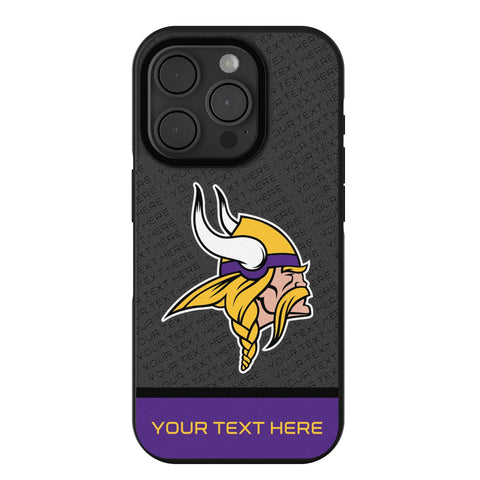 Minnesota Vikings Personalized EndZone Plus Bump Phone Case for Apple iPhone