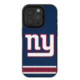 New York Giants Personalized Stripe Bump Phone Case for Apple iPhone