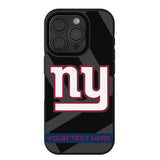 New York Giants Personalized Tilt Bump Phone Case for Apple iPhone