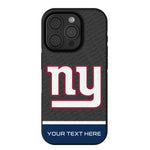 New York Giants Personalized EndZone Plus Bump Phone Case for Apple iPhone