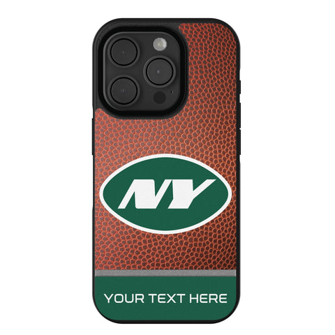 New York Jets Personalized Football Bump Phone Case for Apple iPhone