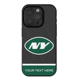New York Jets Personalized EndZone Plus Bump Phone Case for Apple iPhone