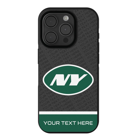 New York Jets Personalized EndZone Plus Bump Phone Case for Apple iPhone
