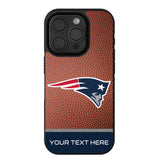 New England Patriots Personalized Football Bump Phone Case for Apple iPhone