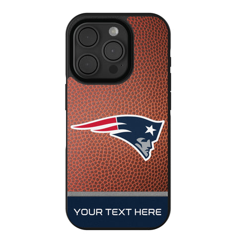New England Patriots Personalized Football Bump Phone Case for Apple iPhone