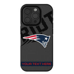 New England Patriots Personalized Tilt Bump Phone Case for Apple iPhone
