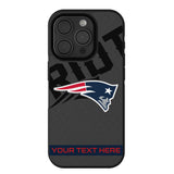New England Patriots Personalized Tilt Bump Phone Case for Apple iPhone
