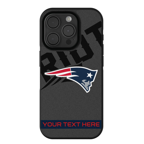 New England Patriots Personalized Tilt Bump Phone Case for Apple iPhone