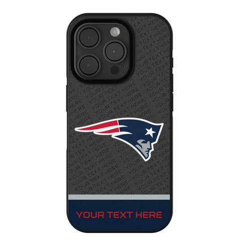 New England Patriots Personalized EndZone Plus Bump Phone Case for Apple iPhone
