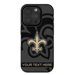 New Orleans Saints Personalized Tilt Bump Phone Case for Apple iPhone